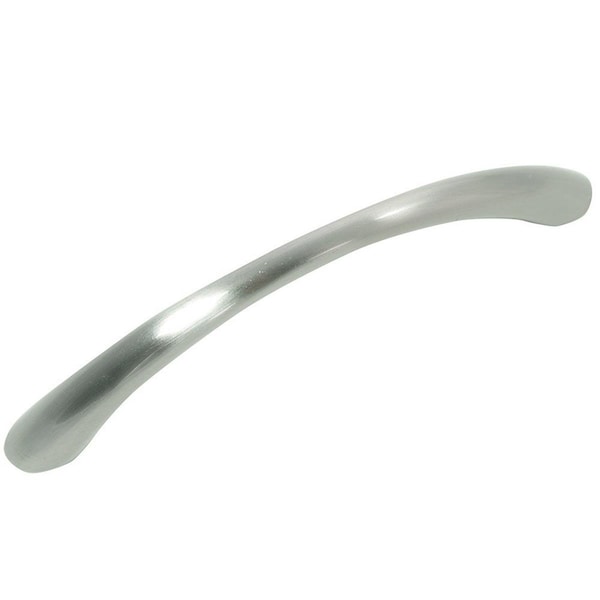 Grilltown 75128 96 mm Tapered Arch Pull - Brushed Satin Nickel, 6PK - GR3207286