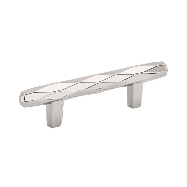 Amerock St. Vincent 3 in 76 mm Center-to-Center Polished Nickel Cabinet Pull - BP36646PN