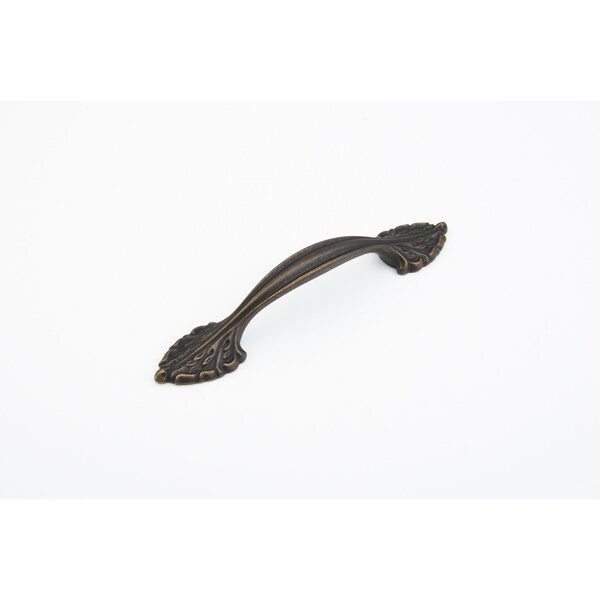 Schaub 96mm Center to Center Corinthian Cabinet Pull Ancient Bronze Finish - 871-ABZ
