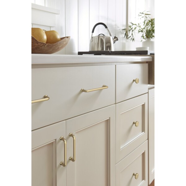 Amerock Factor 3-3/4 inch 96mm Center-to-Center Golden Champagne Cabinet Pull - BP36781BBZ