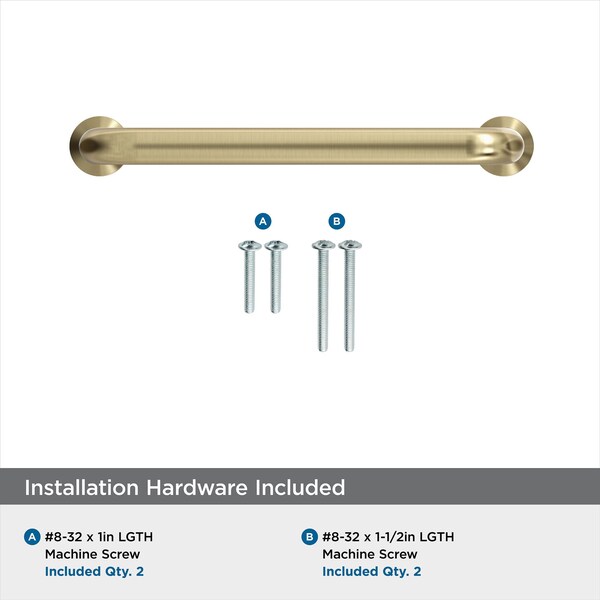 Amerock Factor 3-3/4 inch 96mm Center-to-Center Golden Champagne Cabinet Pull - BP36781BBZ