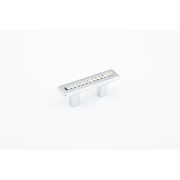 Schaub 32mm Center to Center Skyevale Cabinet Pull with Crystals Polished Chrome Finish - 301-26