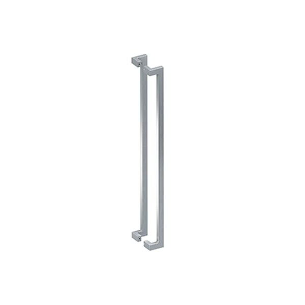 Deltana 48in Back to Back Modern Offset Door Pulls Satin Stainless Steel Finish - SSPOBB48U32D
