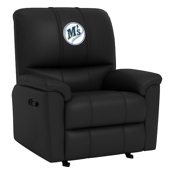 Dreamseat Rocker Recliner with Seattle Mariners Cooperstown Secondary - XZ52031CDRRBLK-PSCOOP0096