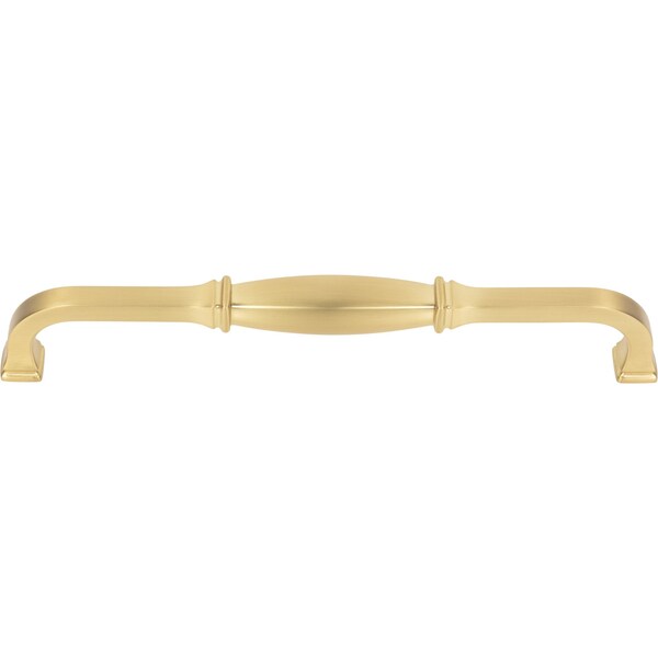 Jeffrey Alexander 192 mm Center-to-Center Brushed Gold Audrey Cabinet Pull - 278-192BG