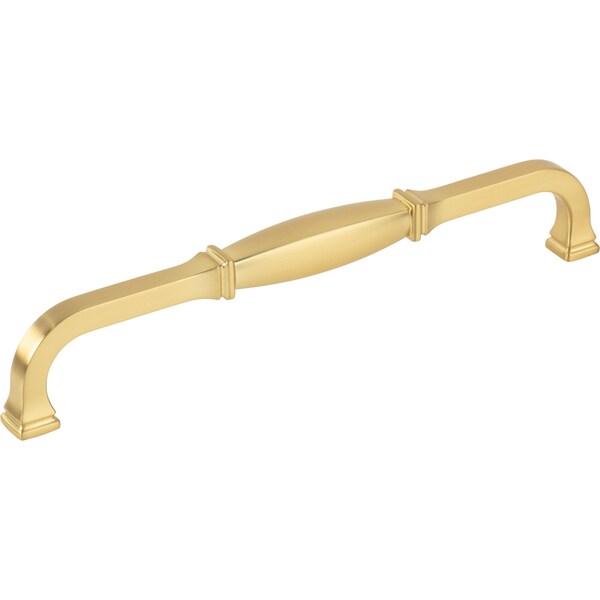 Jeffrey Alexander 192 mm Center-to-Center Brushed Gold Audrey Cabinet Pull - 278-192BG