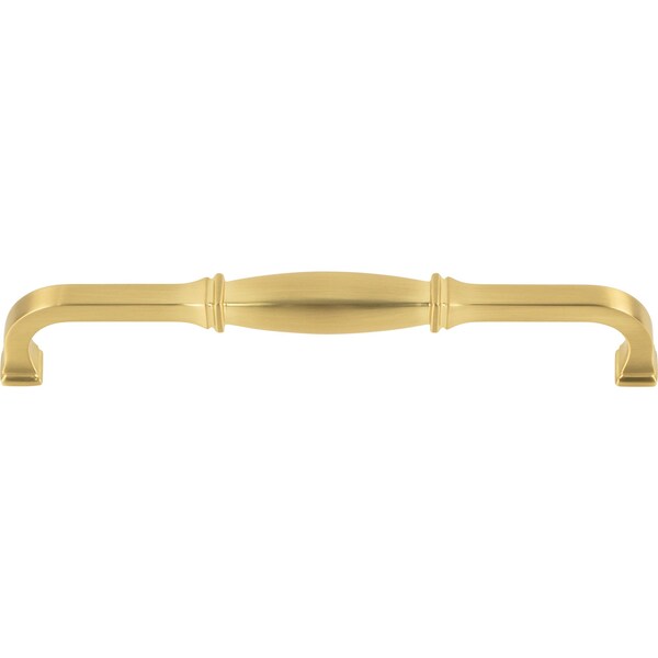 Jeffrey Alexander 192 mm Center-to-Center Brushed Gold Audrey Cabinet Pull - 278-192BG