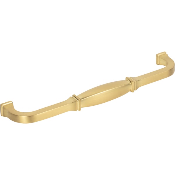 Jeffrey Alexander 192 mm Center-to-Center Brushed Gold Audrey Cabinet Pull - 278-192BG