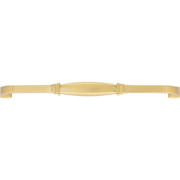 Jeffrey Alexander 192 mm Center-to-Center Brushed Gold Audrey Cabinet Pull - 278-192BG