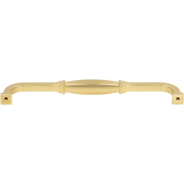 Jeffrey Alexander 192 mm Center-to-Center Brushed Gold Audrey Cabinet Pull - 278-192BG