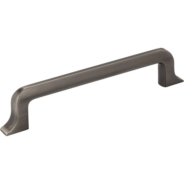 Jeffrey Alexander 128 mm Center-to-Center Brushed Pewter Callie Cabinet Pull - 839-128BNBDL