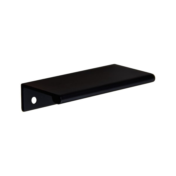 Pride Industrial 3in Aluminum Tab Cabinet Pull with 2-3/8in Center to Center with No 6 x 5/8in Wood Screws Matte - P1876BK