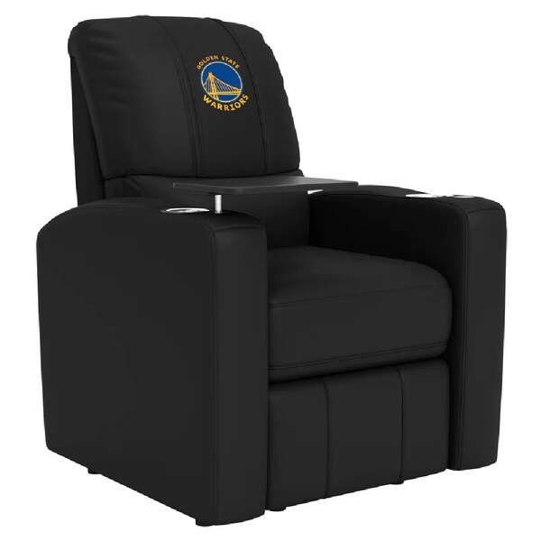 Dreamseat Stealth Power Plus Recliner with Golden State Warriors Global Logo - XZ520823901CDSMHTUSBBLK-PSNBA30087