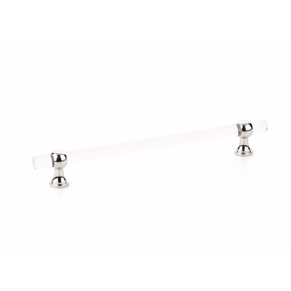 Schaub 8in Center to Center Lumiere Transitional Cabinet Pull Polished Nickel Finish - 418-PN
