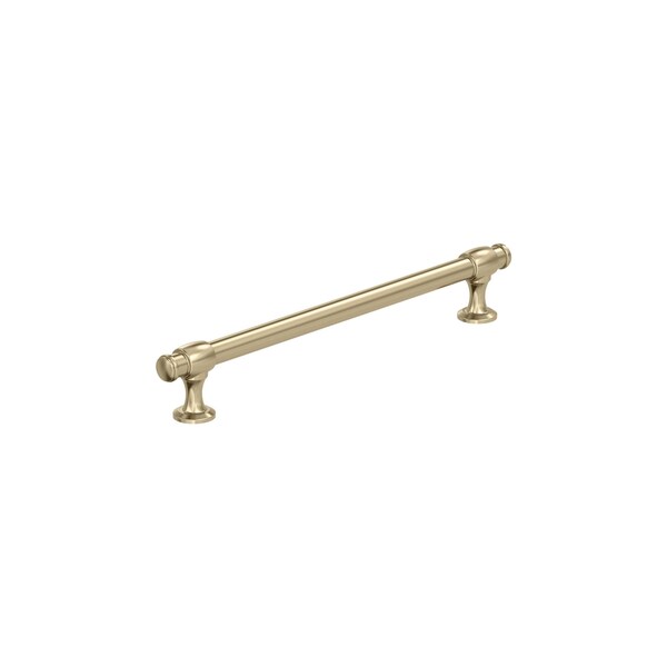 Amerock Winsome 7-9/16 inch 192mm Center-to-Center Golden Champagne Cabinet Pull - BP36768BBZ