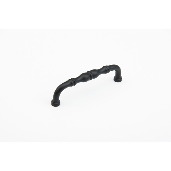 Schaub 4in Center to Center Colonial Cabinet Pull Flat Black Finish - 747-FB