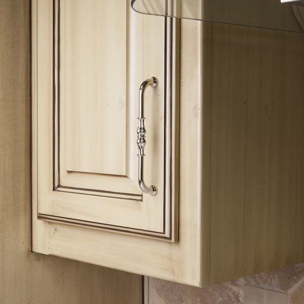 Jeffrey Alexander 96 mm Center-to-Center Polished Nickel Bella Cabinet Pull - 818-96NI