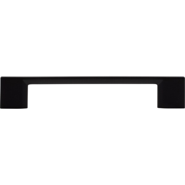 Designperfect 5-1/16'' Center-to-Center Square Cabinet Pull, Matte/Flat Black, 10PK - DPA10S794BLK
