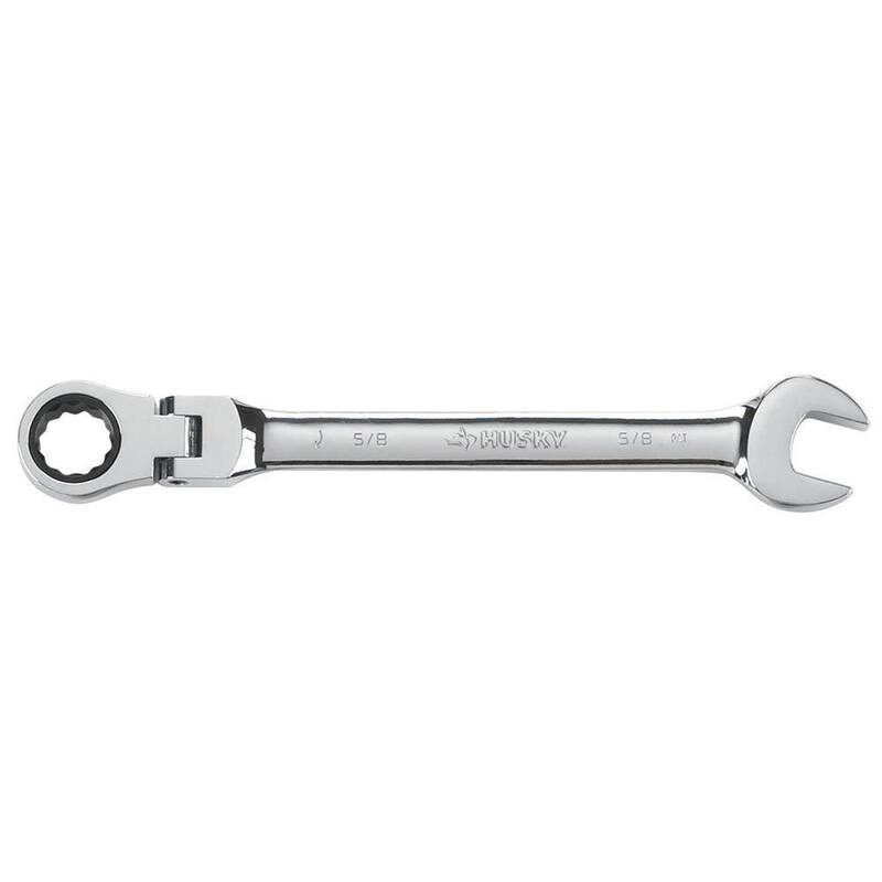 Husky 5/8 in. Flex Head Ratcheting Combination Wrench - HFRW58