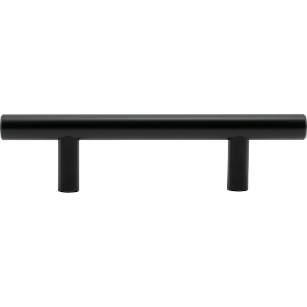 Designperfect 3'' Center-to-Center Cabinet Bar Pull, Matte/Flat Black, 25PK - DPA25T202BLK