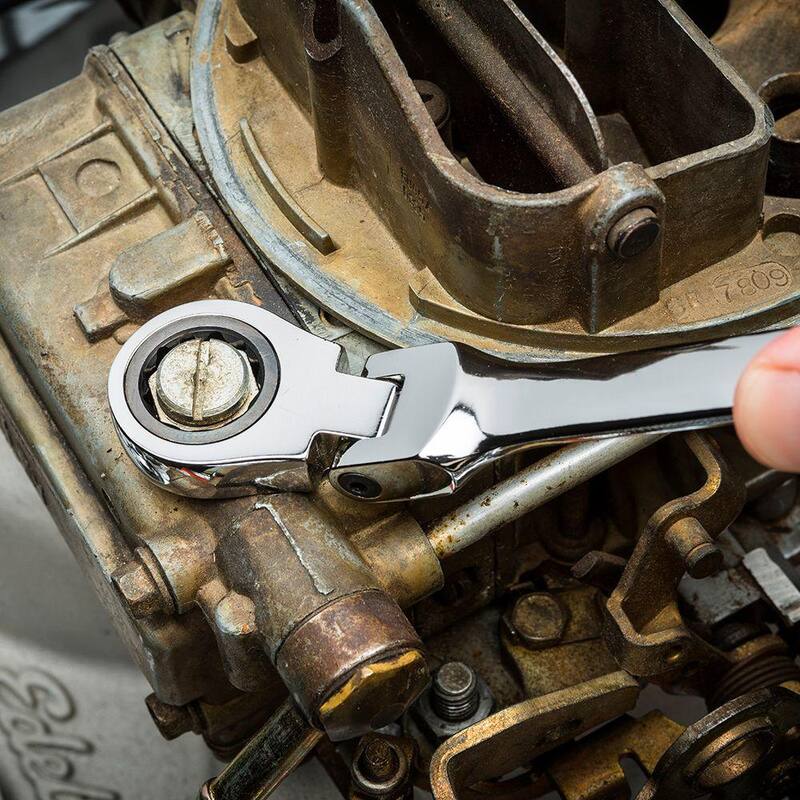 Husky 15 mm Flex Head Ratcheting Combination Wrench - HFRW15MM