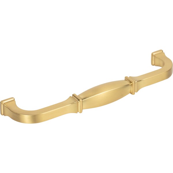 Jeffrey Alexander 160 mm Center-to-Center Brushed Gold Audrey Cabinet Pull - 278-160BG