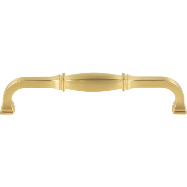 Jeffrey Alexander 160 mm Center-to-Center Brushed Gold Audrey Cabinet Pull - 278-160BG