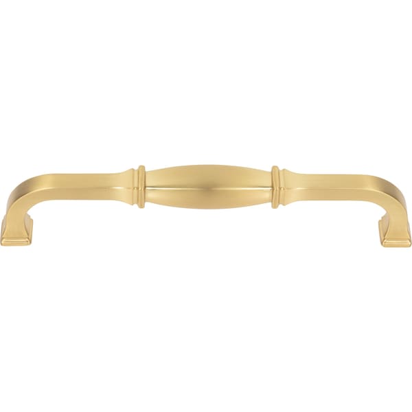 Jeffrey Alexander 160 mm Center-to-Center Brushed Gold Audrey Cabinet Pull - 278-160BG