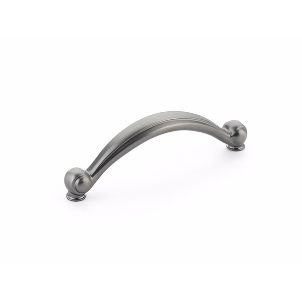 Schaub Cabriole 3-3/4in Center to Center Cabinet Pull Antique Nickel Finish - 64-AN