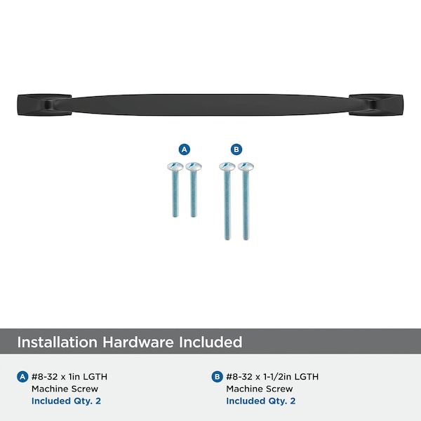 Amerock Highland Ridge 10-1/16 inch 256mm Center-to-Center Black Bronze Cabinet Pull - BP55329BBR