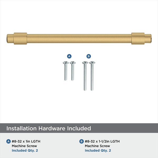 Amerock Destine 5-1/16 in 128 mm Center-to-Center Champagne Bronze Cabinet Pull - BP36859CZ