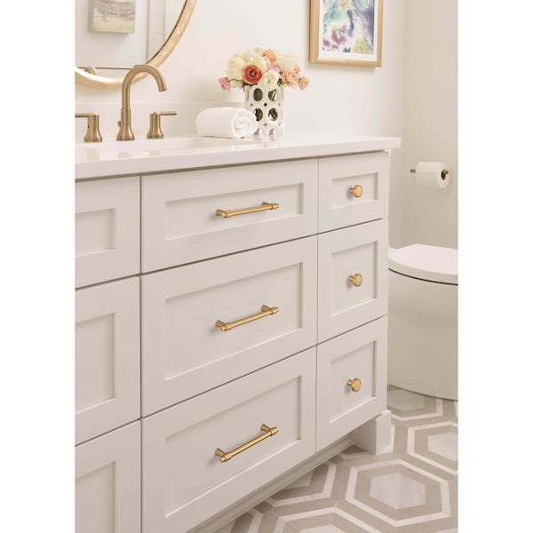 Amerock Destine 5-1/16 in 128 mm Center-to-Center Champagne Bronze Cabinet Pull - BP36859CZ