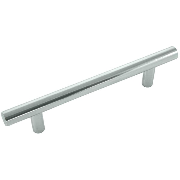 Grilltown Steel T - Bar Pull - Polished Chrome - 4 in. - GR536961