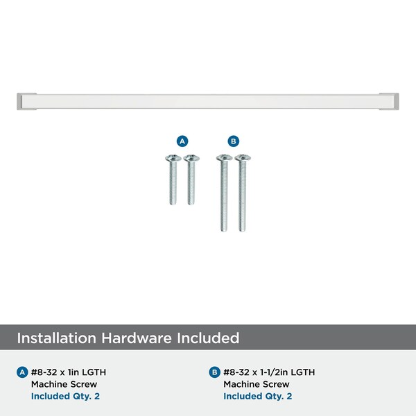 Amerock Blackrock 12-5/8 inch 320mm Center-to-Center Polished Chrome Cabinet Pull - BP5528426