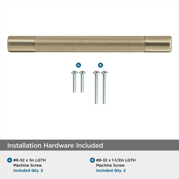 Amerock Bronx 5-1/16 in 128 mm Center-to-Center Golden Champagne Cabinet Pull - BP36558BBZ