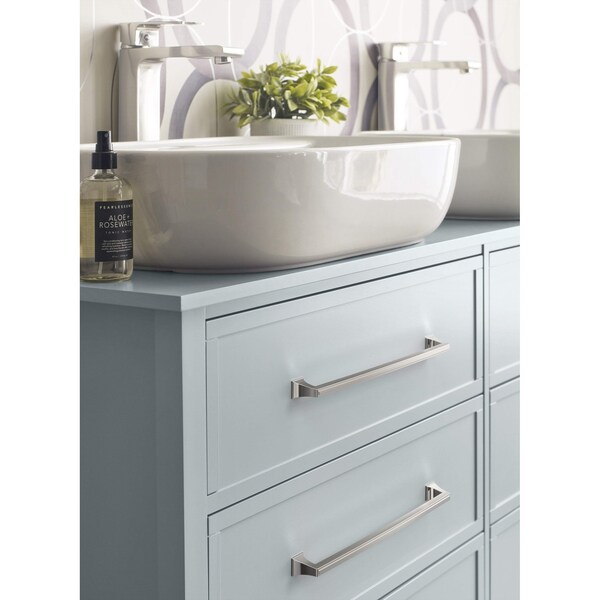 Amerock Mulholland 12-5/8 inch 320mm Center-to-Center Polished Chrome Cabinet Pull - BP5353726