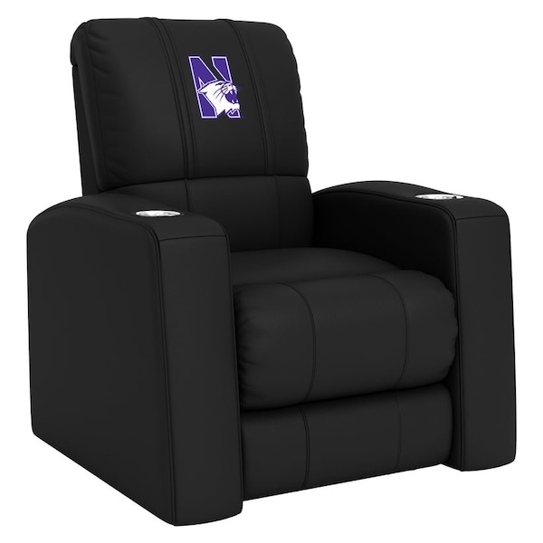 Dreamseat Home Theater Recliner with Northwestern Wildcats Logo - XZ418301RHTCDBLK-PSCOL13355