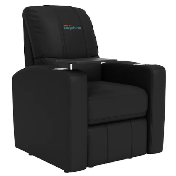 Dreamseat Stealth Power Plus Recliner with Miami Dolphins Secondary Logo - XZ520823901CDSMHTUSBBLK-PSNFL20091