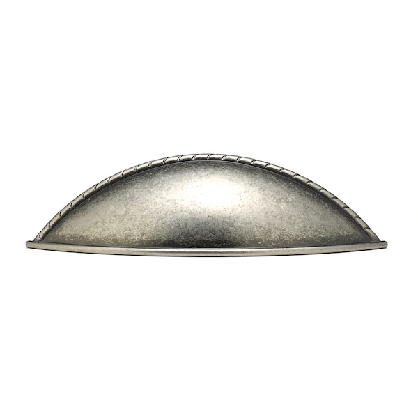 Richelieu 3-3/4 in. (96 mm) Center-to-Center Pewter Traditional Drawer Pull - BP80237142