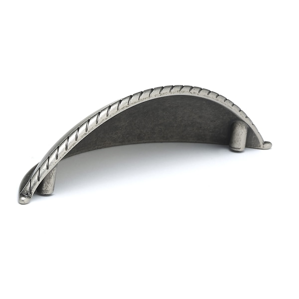Richelieu 3-3/4 in. (96 mm) Center-to-Center Pewter Traditional Drawer Pull - BP80237142