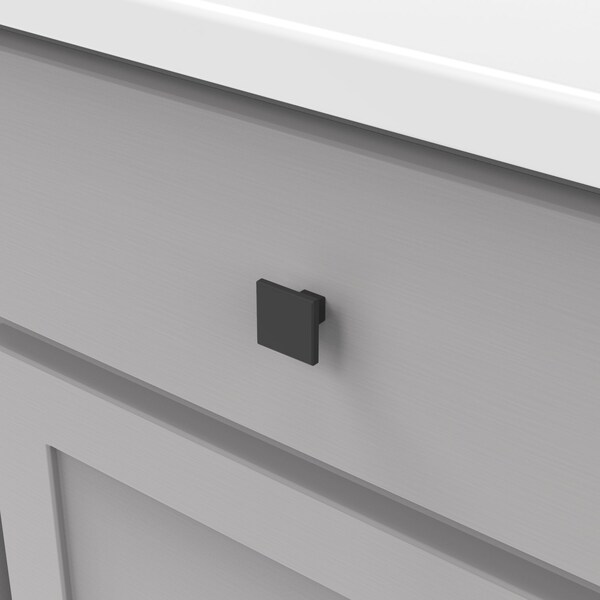 Heritage Designs Contemporary Knob 1316 Inch Square Satin Nickel Finish, 10PK - R077756SNX10B