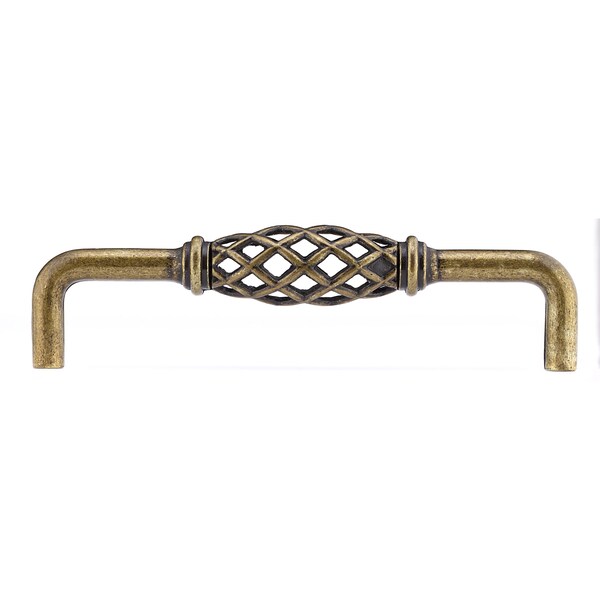 Richelieu 5-1/16 in. (128 mm) Center-to-Center Regency Brass Traditional Drawer Pull - BP767128R3