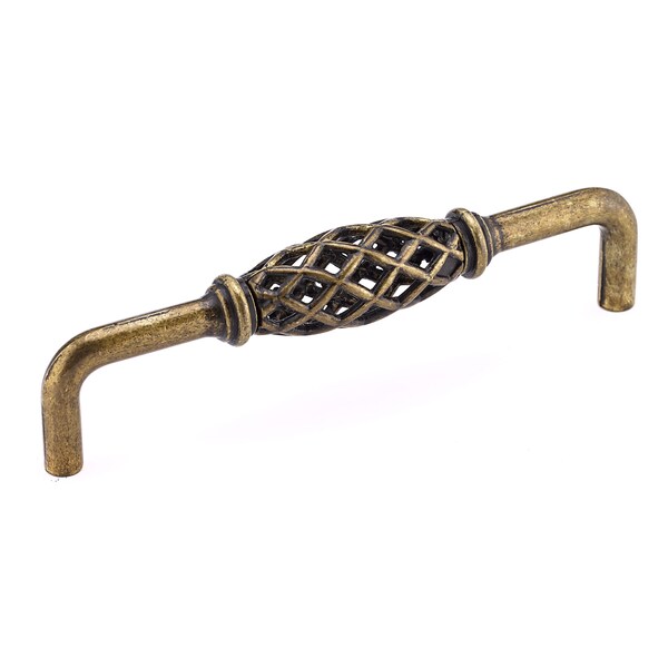 Richelieu 5-1/16 in. (128 mm) Center-to-Center Regency Brass Traditional Drawer Pull - BP767128R3