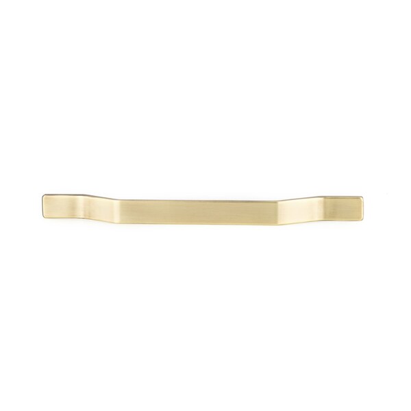 Richelieu 6 5/16 in (160 mm) Center-to-Center Satin Brass Contemporary Drawer Pull - BP7265160160