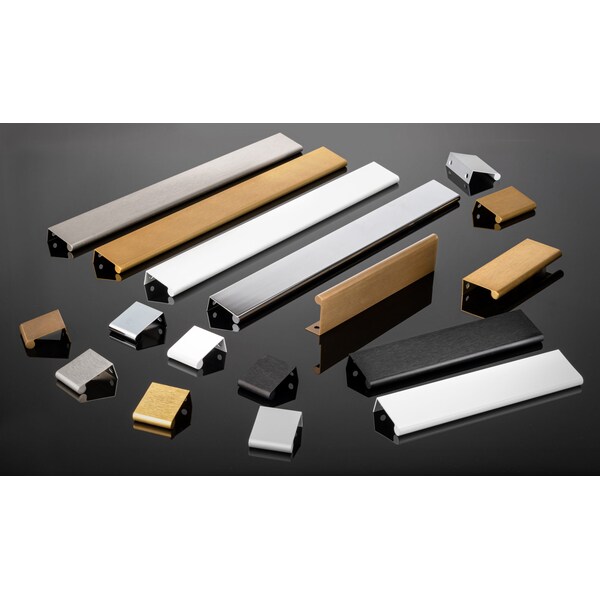 Richelieu 1 in (25 mm) Center-to-Center White Contemporary Edge Cabinet Pull - BP96962530