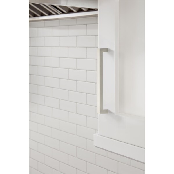 Amerock Monument 6-5/16 inch 160mm Center-to-Center Satin Nickel Cabinet Pull - 2000848