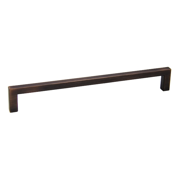 Pride Industrial 9in Modern Square Cabinet Pull with 8-4/5in Center to Center Oil Rubbed Bronze Finish - P8730010B