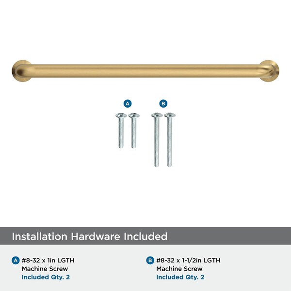 Amerock Factor 6-5/16 inch 160mm Center-to-Center Champagne Bronze Cabinet Pull - BP37381CZ