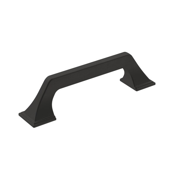 Amerock Exceed 3-3/4 in 96 mm Center-to-Center Matte Black Cabinet Pull - BP36881FB