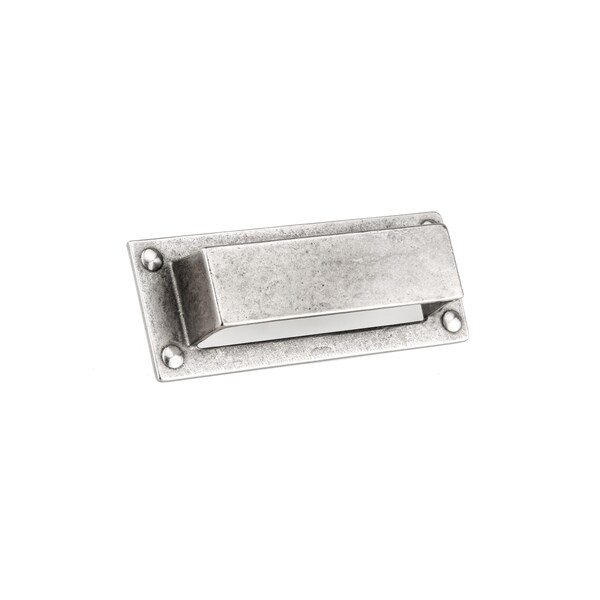 Richelieu 3 3/4 in (96 mm) Center-to-Center Newcastle Antique Polished Nickel Traditional Cabinet Pull - 658396186